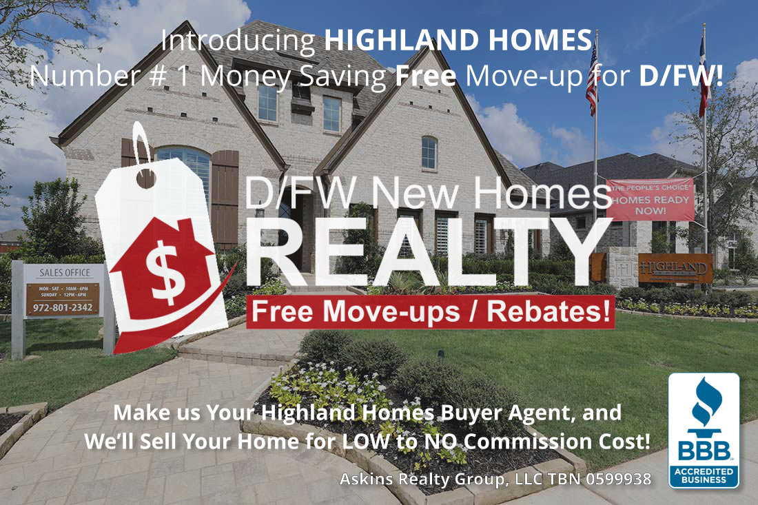 Have a preexisting home to sell? Most of our Highland Move-up clients pay NOTHING to sell their home with us!